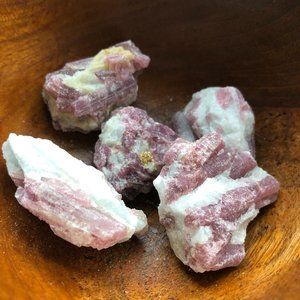 Raw Pink Tourmaline one piece natural crystal love